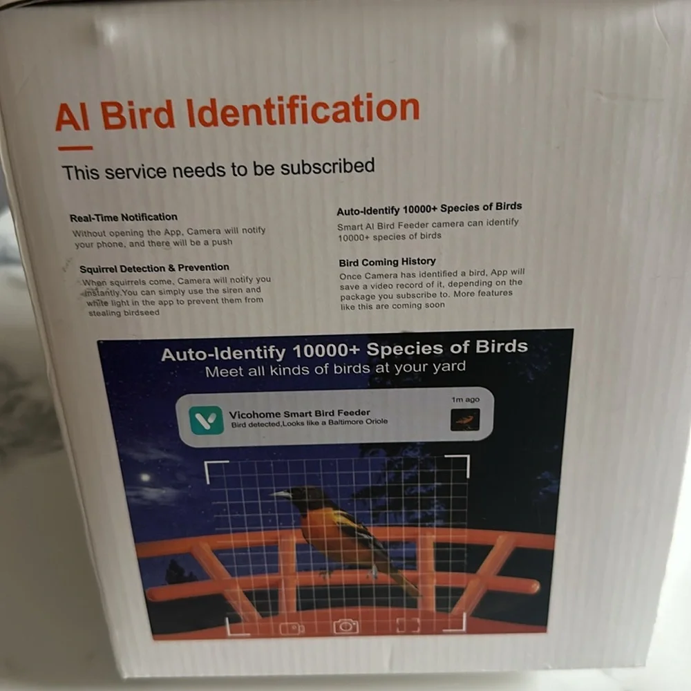 NEW IN BOX Bird Feeder Camera